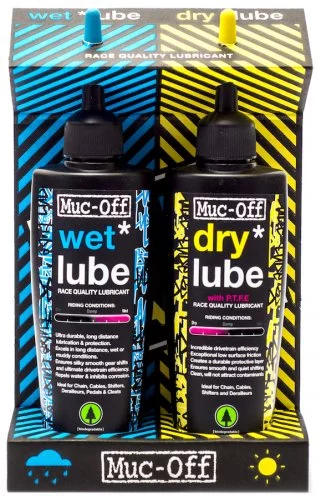 Muc-Off Dry & Wet Lube 2x120ml